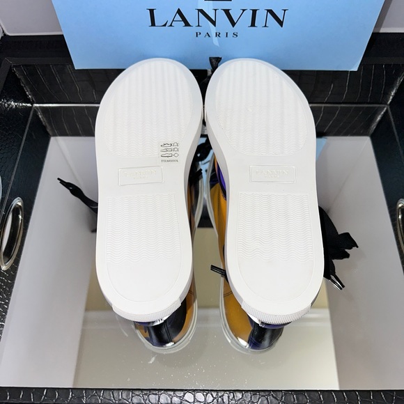 🎉🥂 HP 🥂🎉 LANVIN CAP-TOE LEATHER SNEAKERS - Picture 11 of 11
